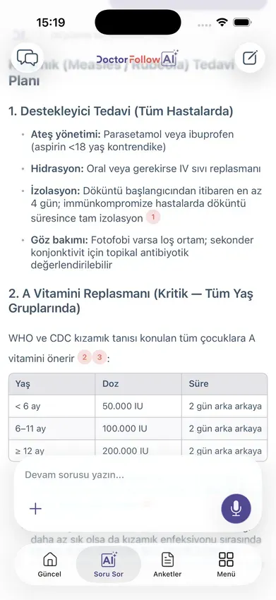 DoctorFollow iOS sağlık uygulaması arayüzü